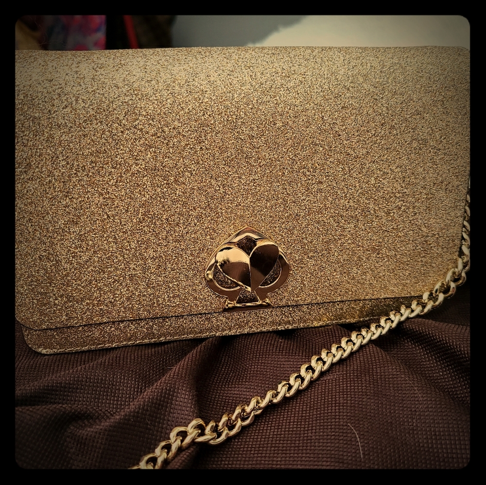 Kate Spade crossbody glitter bag